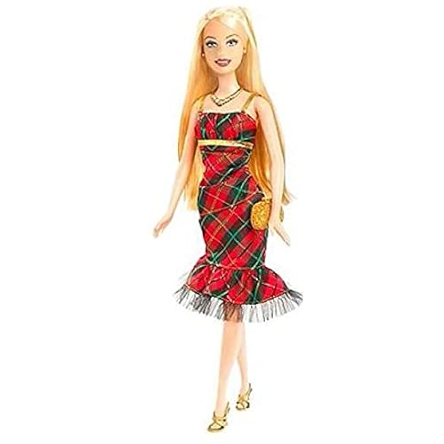 Amazon.com: Barbie 2008 Holiday Party Barbie Doll : Toys & Games